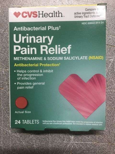 CVS Urinary Pain Relief Tablets EXP 01/22 (8a)