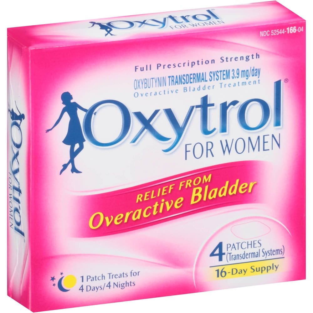 Oxytrol for Women Overactive Bladder Transdermal Patch, 4 Ct
