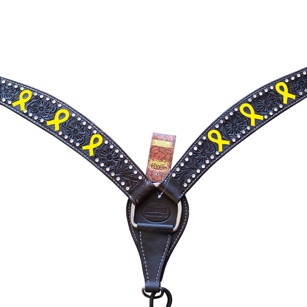 Western Horse Breast Collar Tack American Leather Brown Bladder Cancer ...